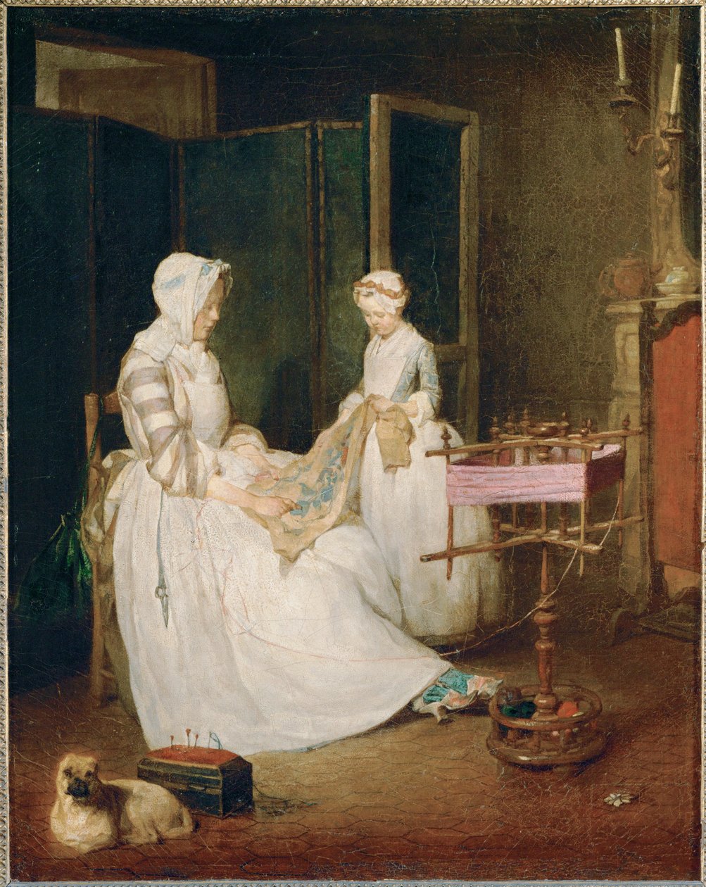 La mere laborieuse - a mãe diligente ... de Jean-Baptiste Simeon Chardin