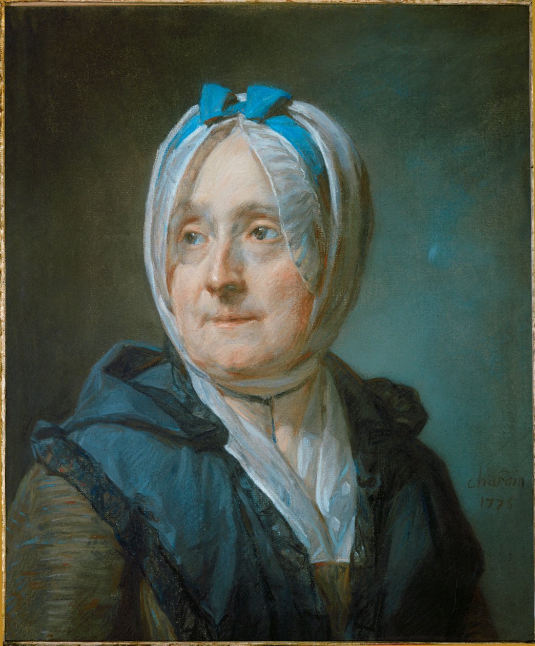 Madame Chardin, retrato ... de Jean-Baptiste Simeon Chardin