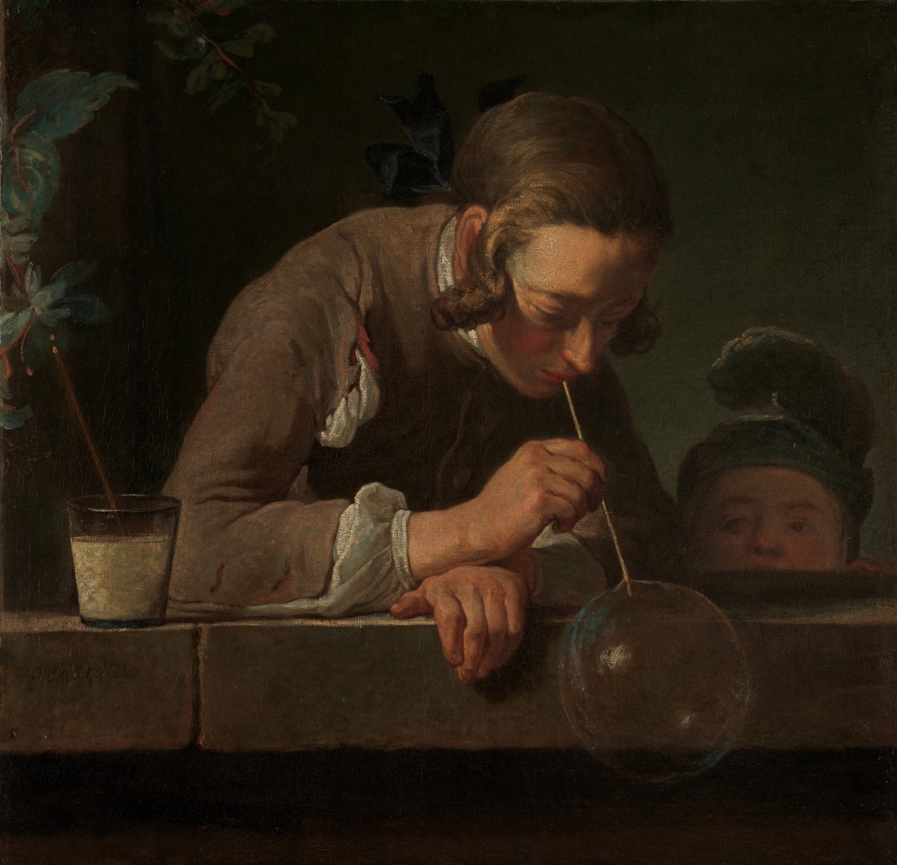 Bolhas de sabão, c.1733-34 (óleo sobre tela) de Jean Baptiste Simeon Chardin