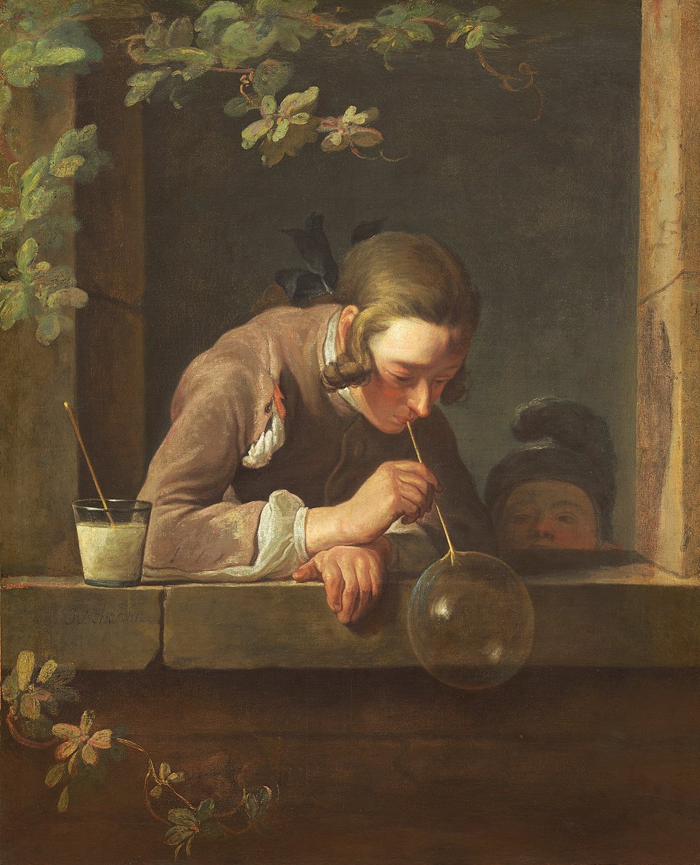 Bolhas de sabão, c. 1733-34 (óleo sobre tela) de Jean Baptiste Simeon Chardin