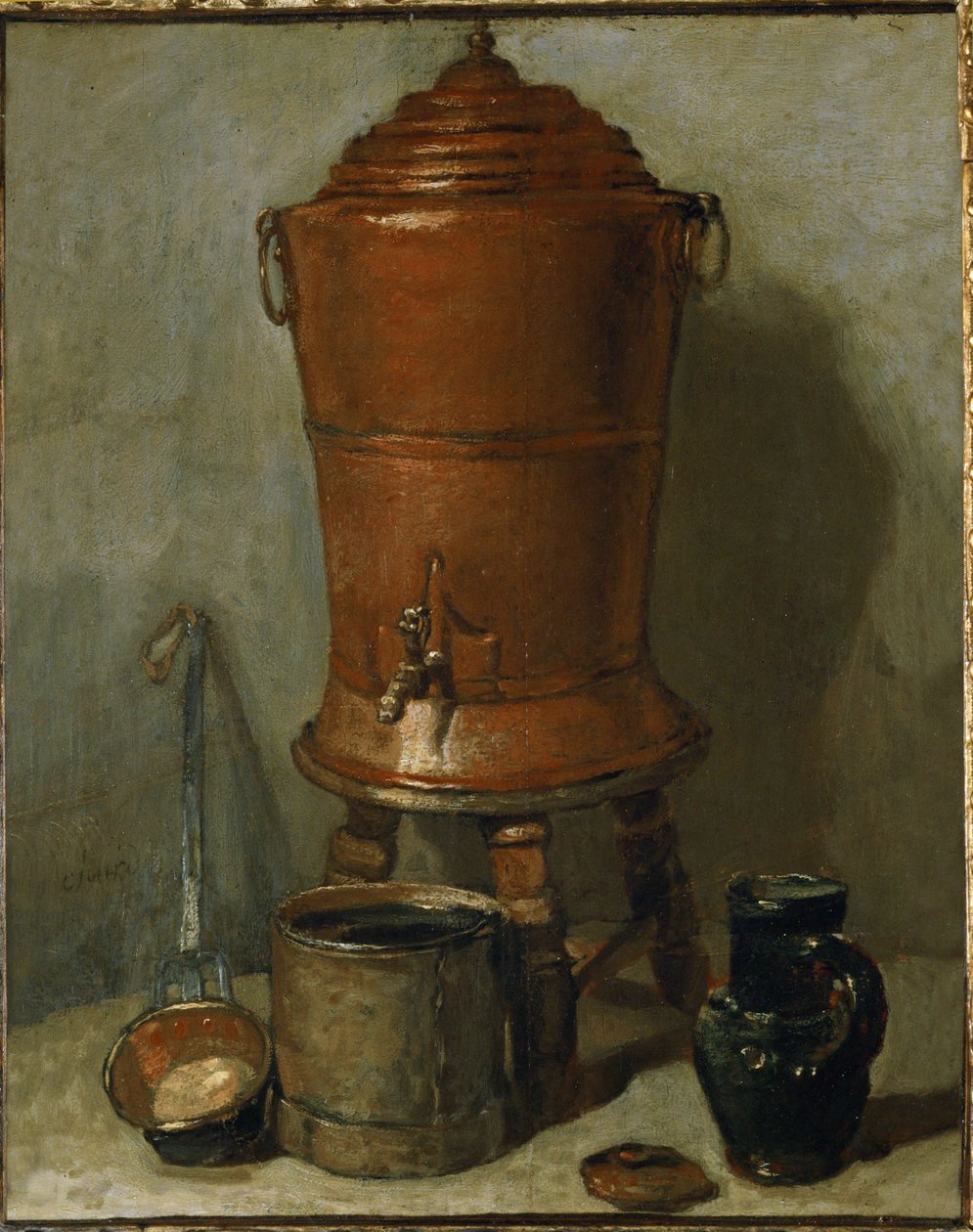 O bebedouro de cobre ... de Jean Baptiste Simeon Chardin