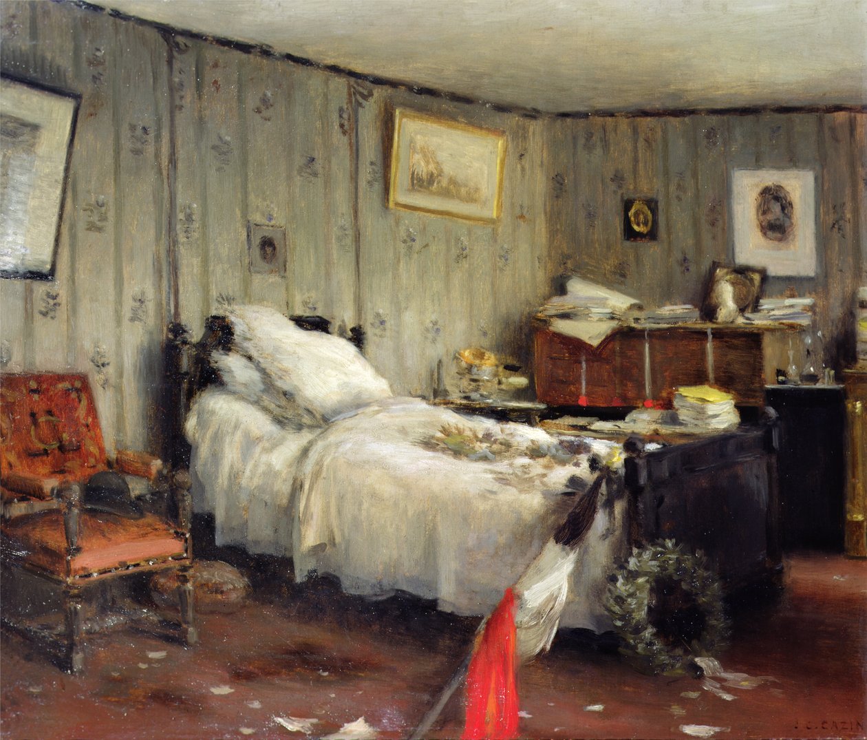 A sala mortuária de Leon Gambetta de Jean Charles Cazin