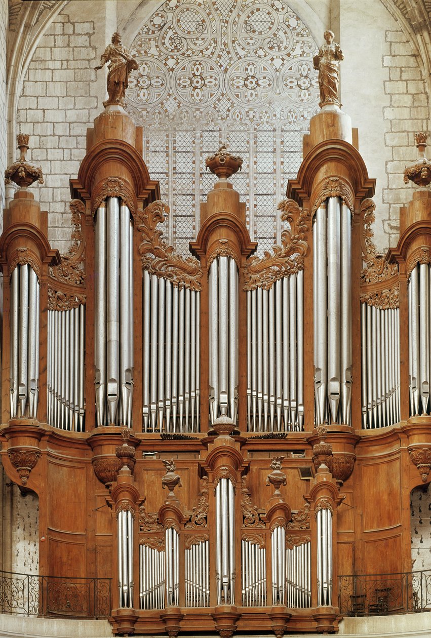 O Órgão de Saint-Maximin-la-Sainte-Baume, 1773 (madeira e metal) de Jean Esprit Isnard