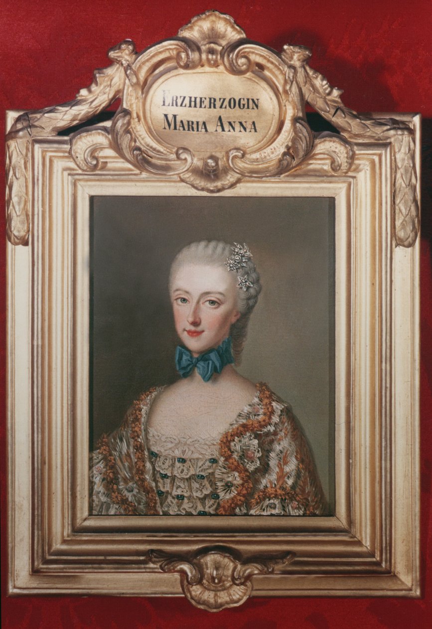 Arquiduquesa Maria Anna &39;Marianne&39; (1738-89) filha do Imperador Francisco I (1708-65) e Imperatriz Maria Teresa da Áustria (1717-80) 1762 de Jean Étienne Liotard