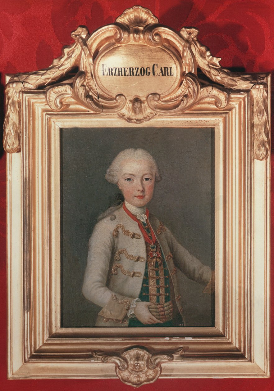 Arquiduque Karl Joseph (1745-61) filho do Imperador Francisco I (1708-65) e Imperatriz Maria Teresa da Áustria (1717-1780) 1762 de Jean Étienne Liotard