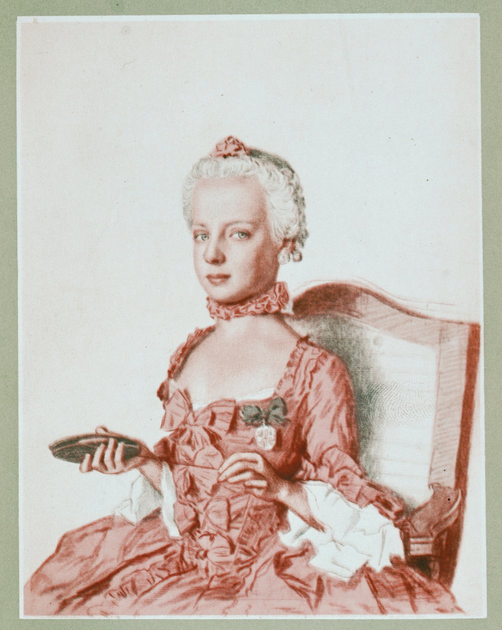 Arquiduquesa Maria Antonieta (aguarela sobre cartão) de Jean-Etienne Liotard