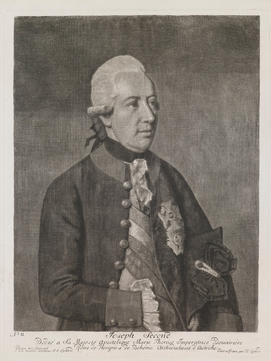 José II, imperador da Áustria de Jean-Étienne Liotard
