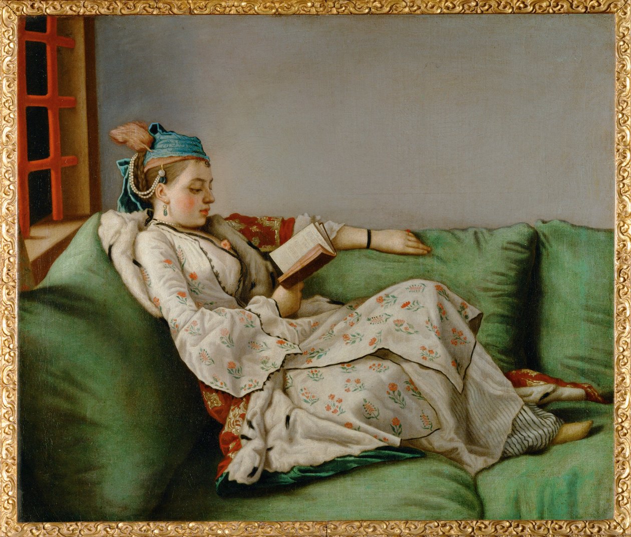 Marie-Adelaide de France, vestida à la Turca (pintura sobre tela) de Jean-Etienne Liotard