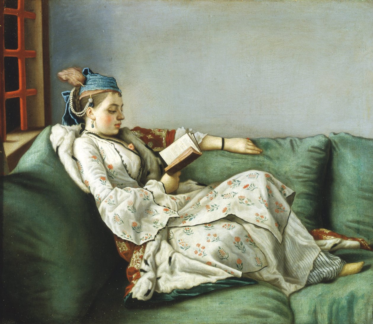 Retrato de Maria Adelaide da França vestida ao estilo turco de Jean Étienne Liotard