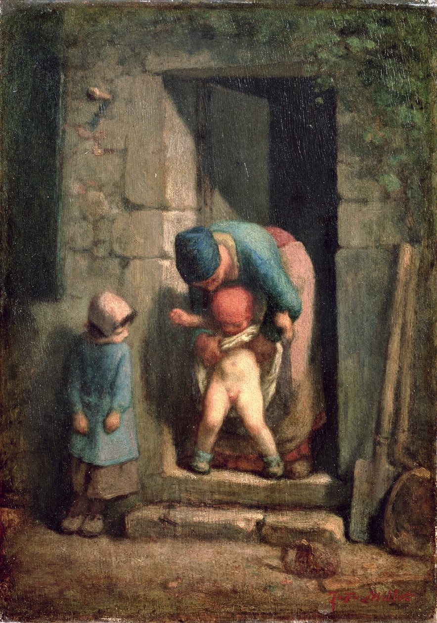 Cuidado Materno, 1855-57 de Jean Francois Millet