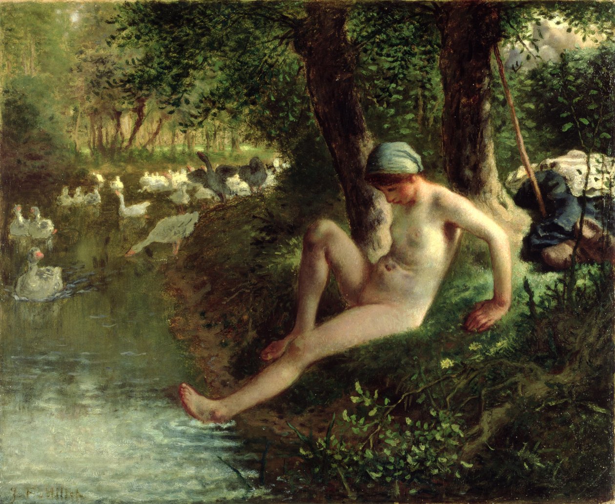 O banhista, 1863 de Jean Francois Millet