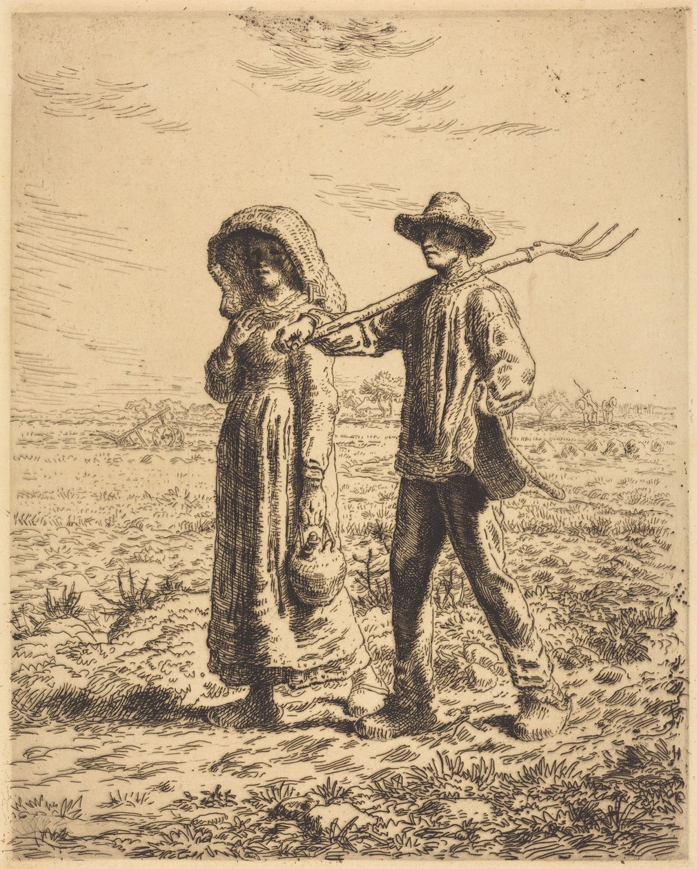 Partida para o trabalho de Jean-Francois Millet