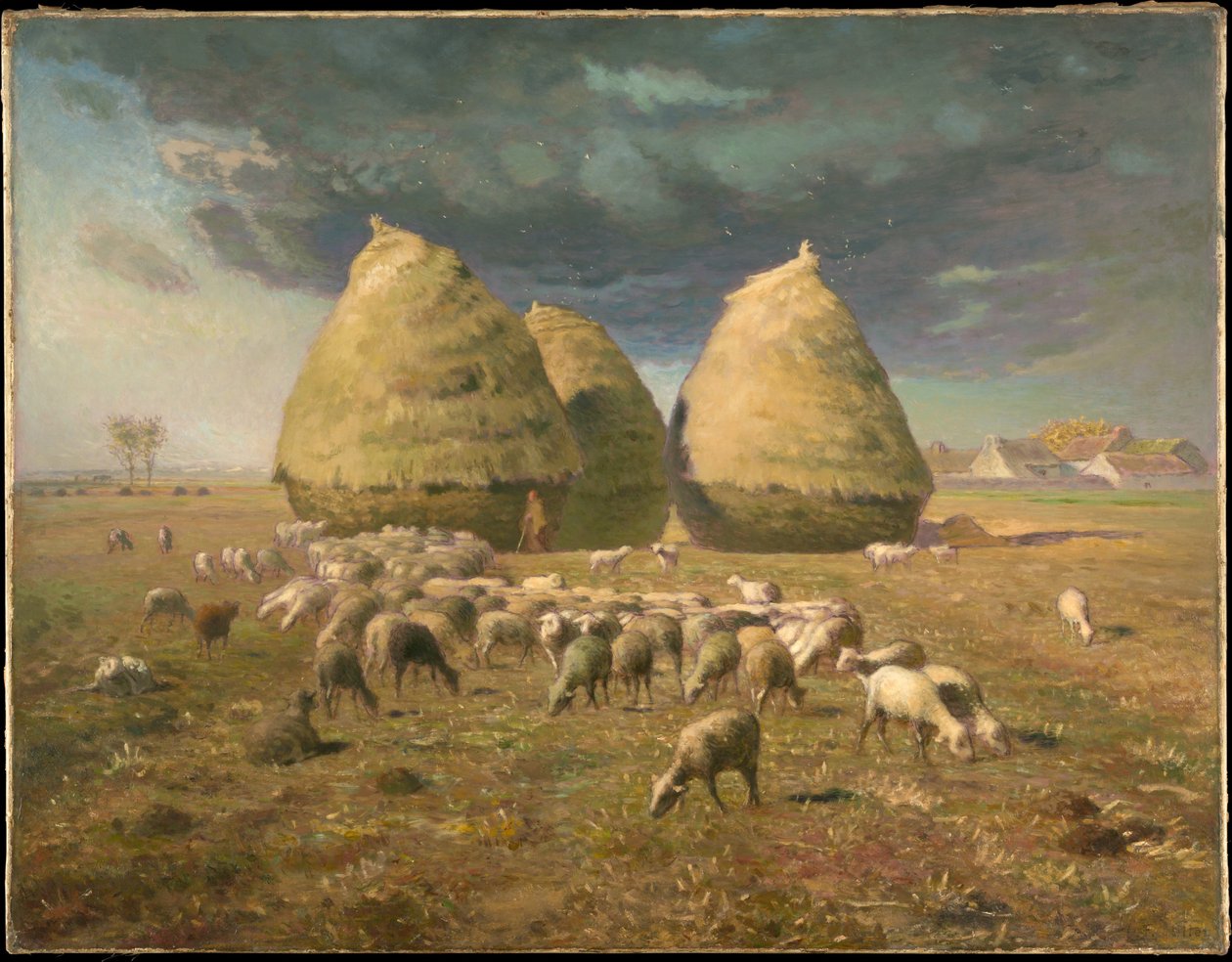 Medas de feno: outono de Jean-Francois Millet