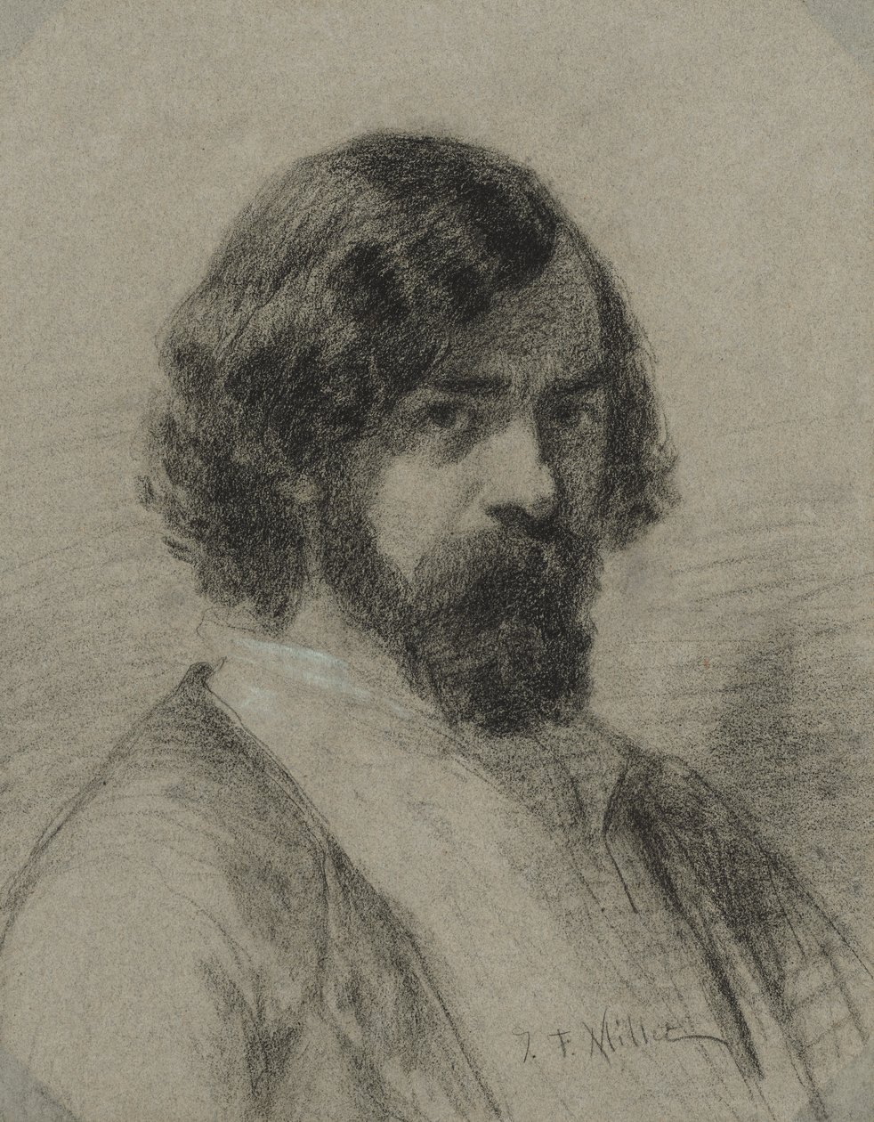Retrato de Narciso Virgil Diaz de la Peña de Jean-Francois Millet