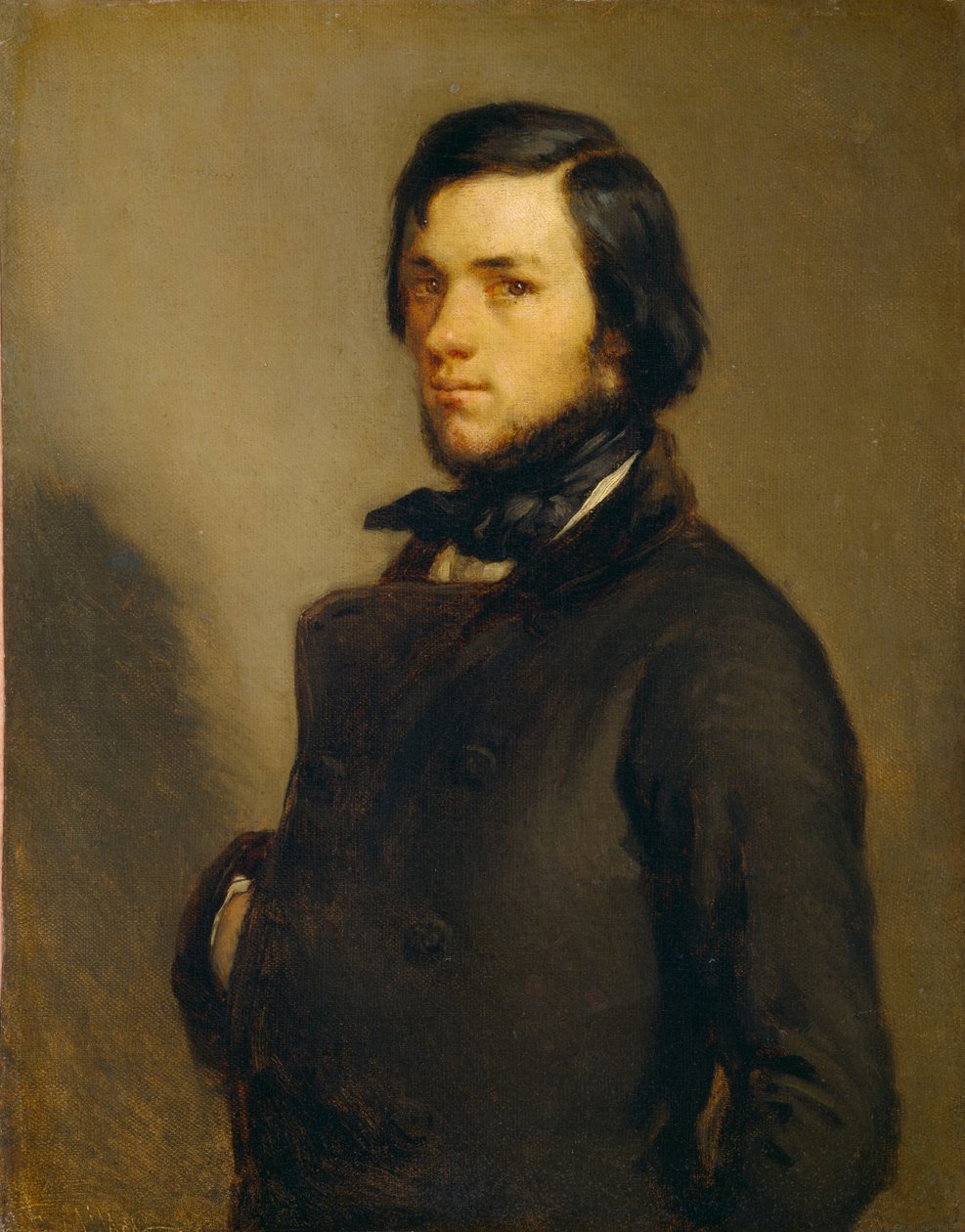 Retrato de um homem de Jean-Francois Millet