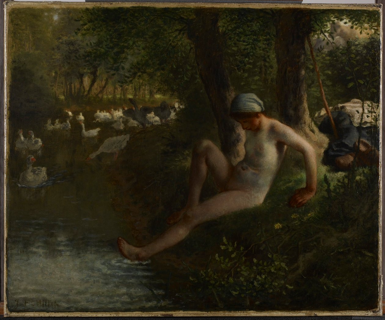 A guardadora de gansos de Jean-Francois Millet