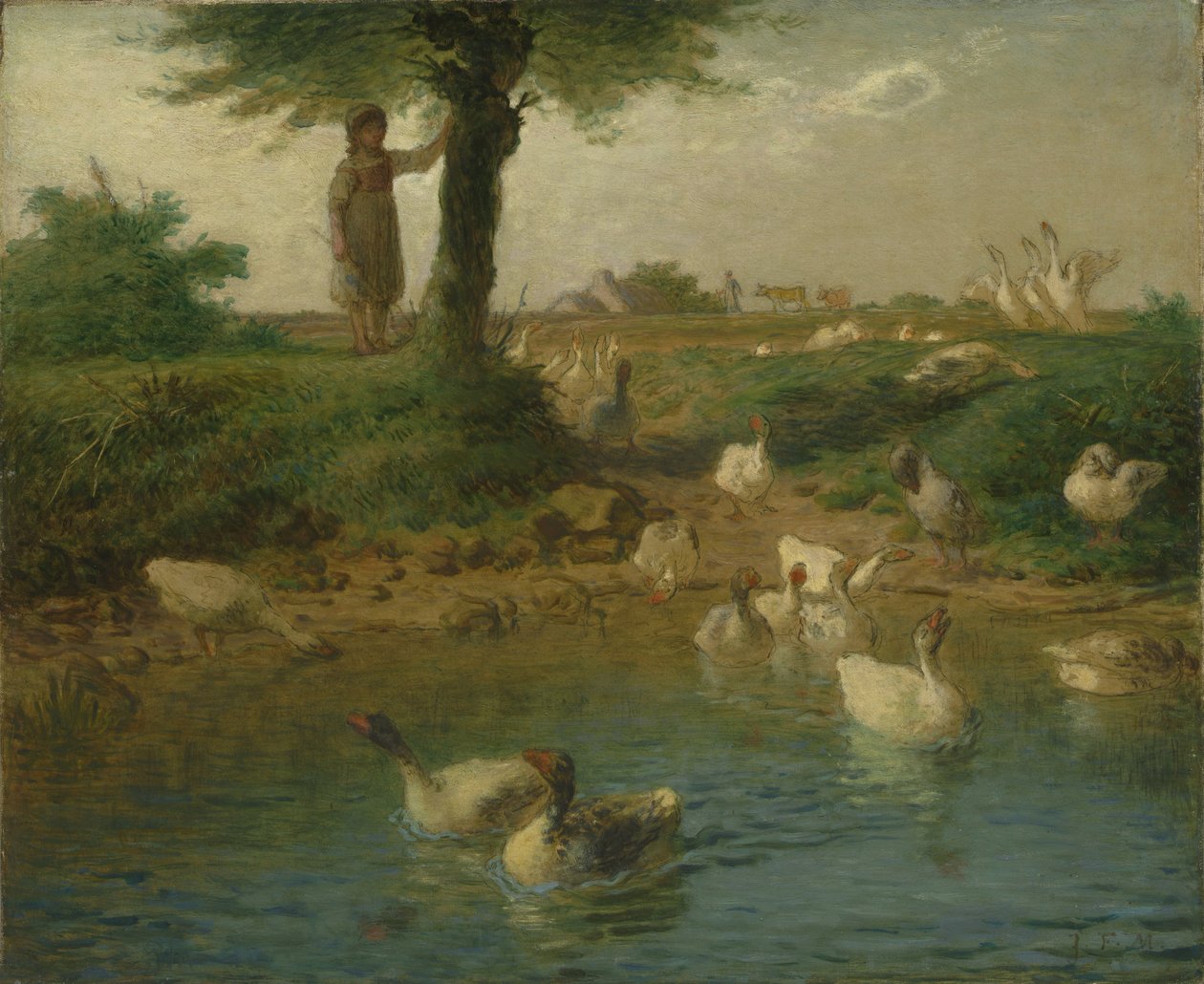 A guardadora de gansos de Jean-Francois Millet