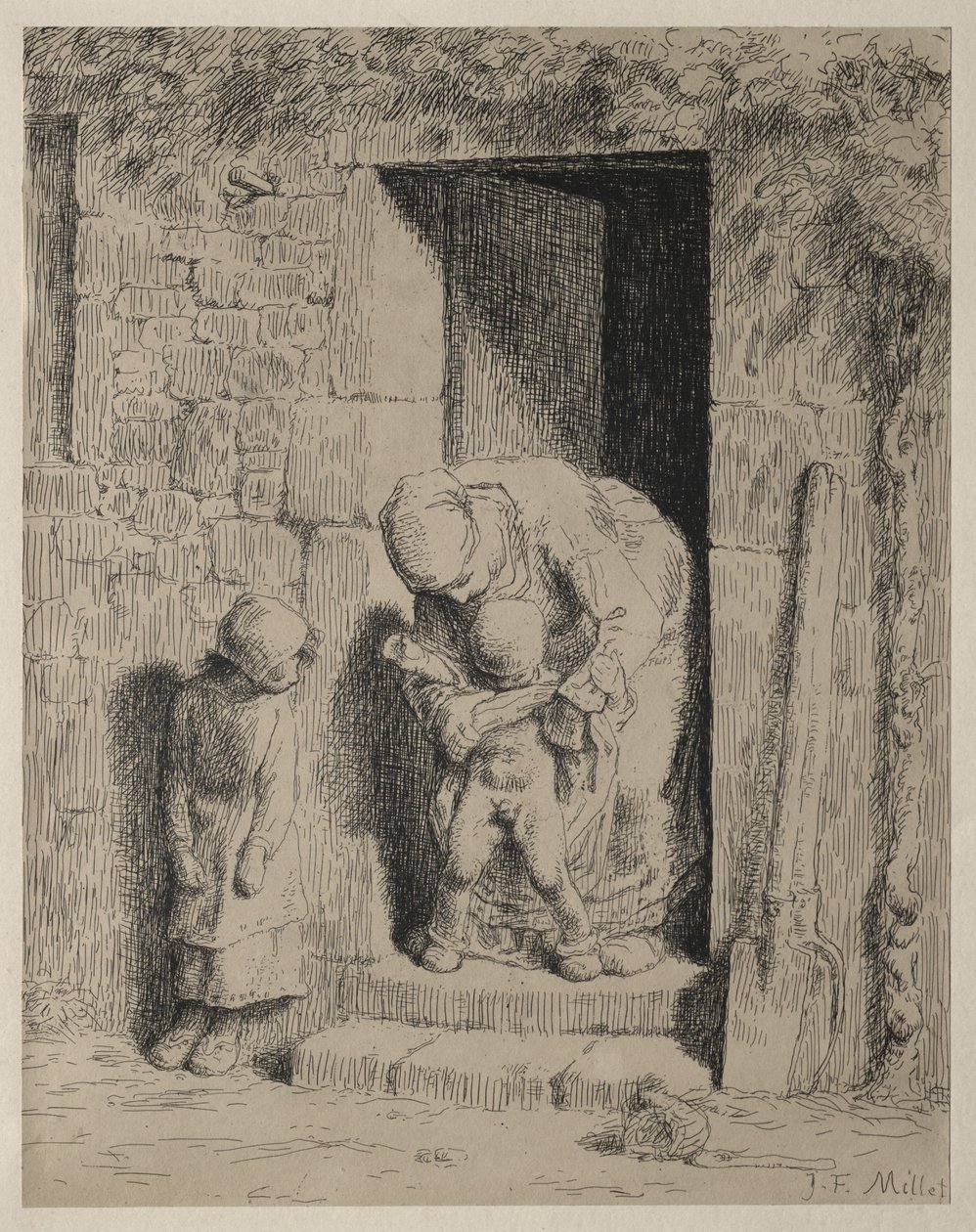 A Precaução Materna de Jean-Francois Millet