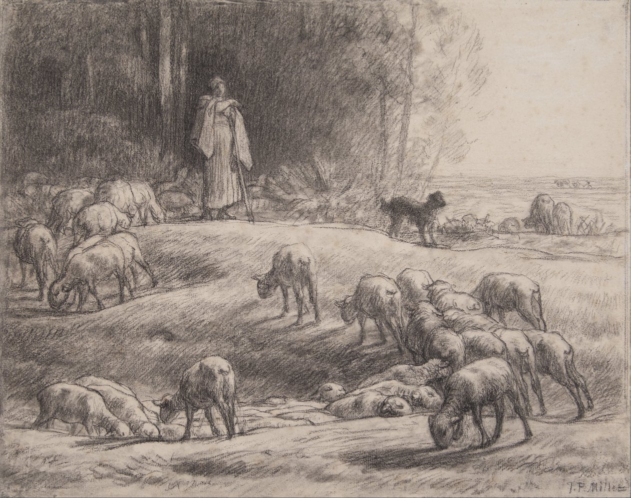 A pastora de Jean-Francois Millet