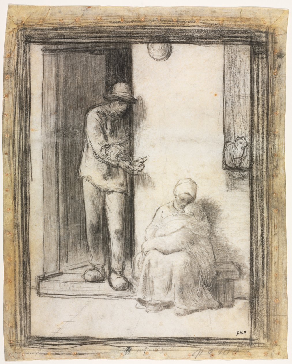 A Criança Doente de Jean-Francois Millet