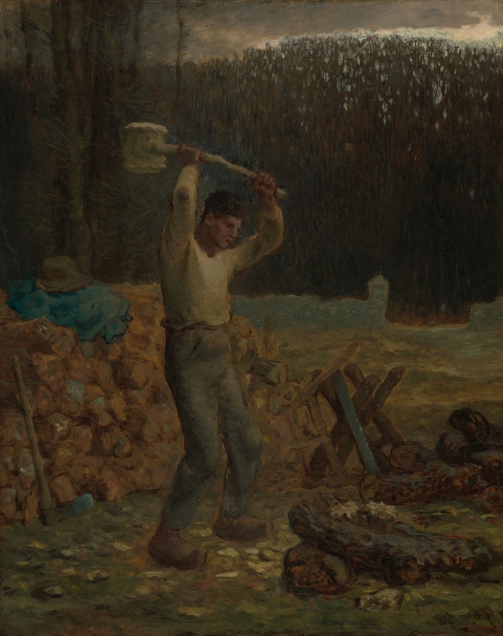 O lenhador de Jean-Francois Millet