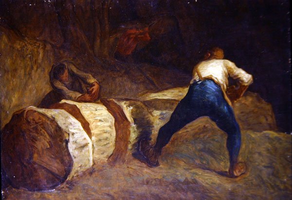 Os Lenhadores (óleo sobre tela) de Jean Francois Millet