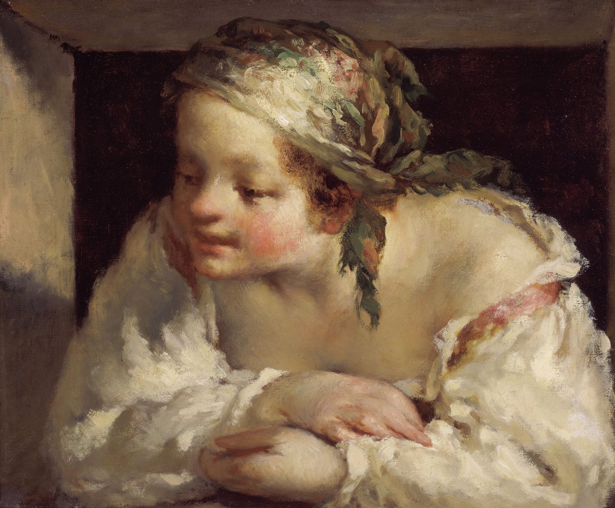Mulher jovem de Jean-Francois Millet