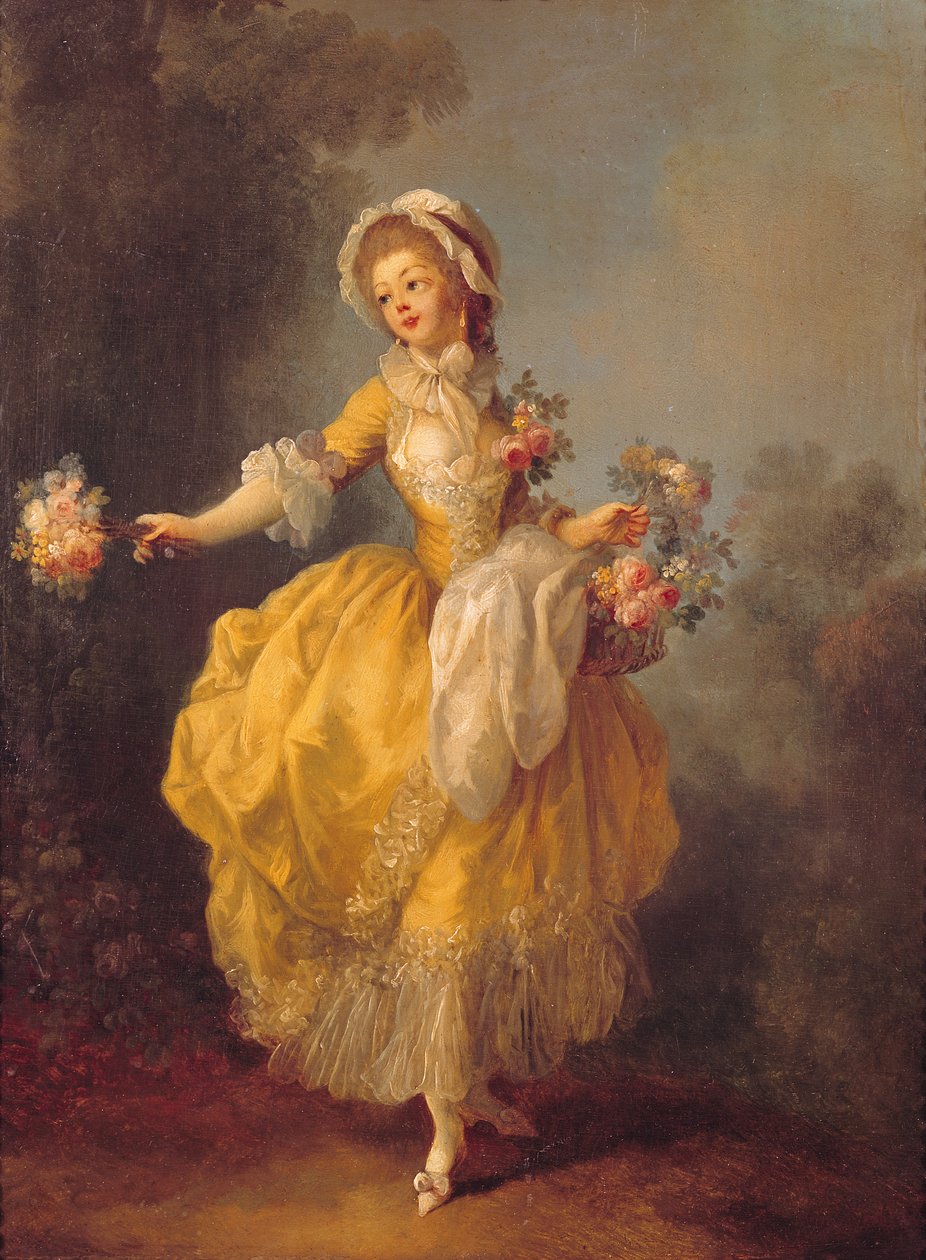 Dançarina com um buquê de Jean Frederic Schall