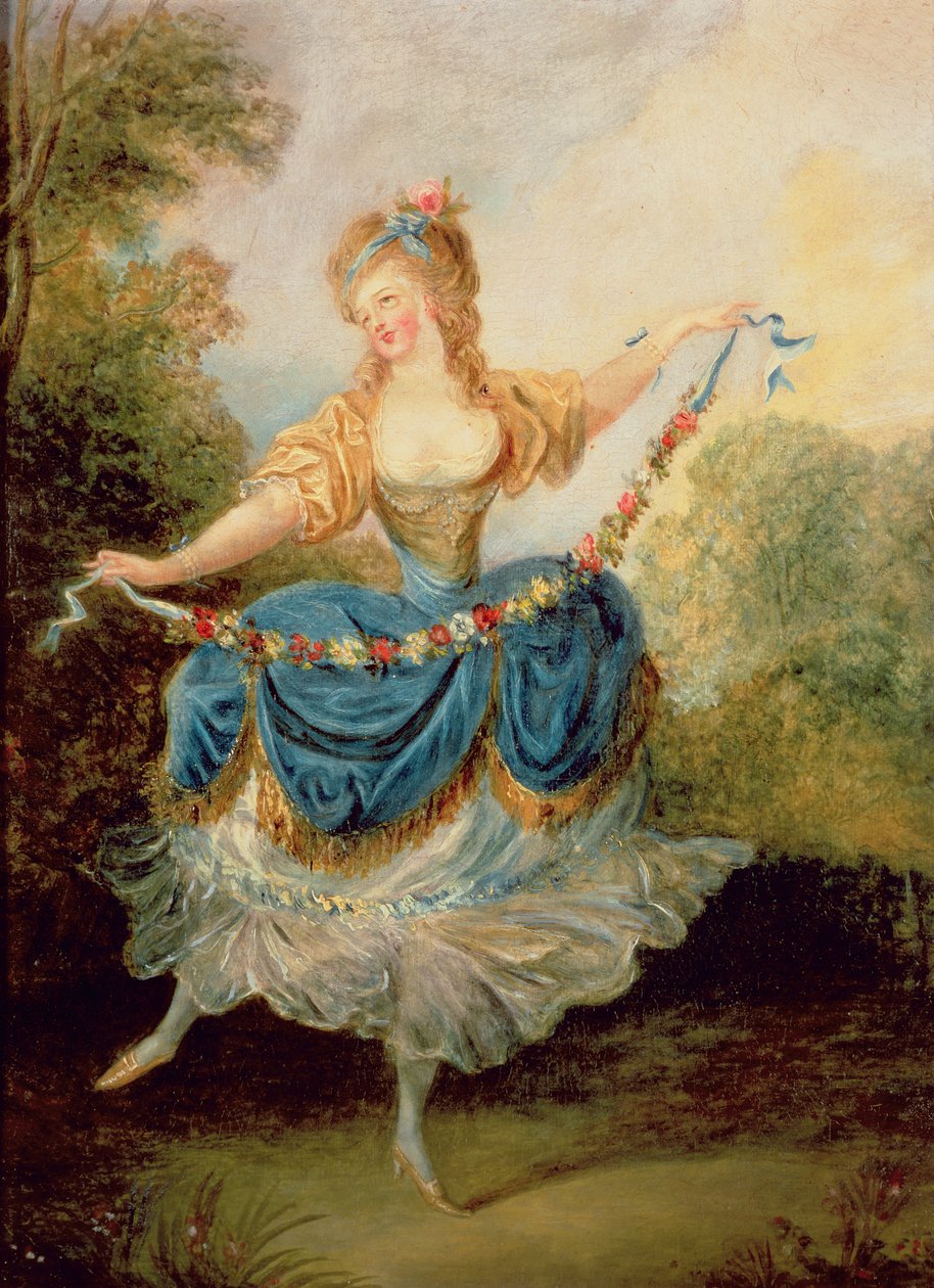 Dançarino com uma guirlanda de Jean Frederic Schall