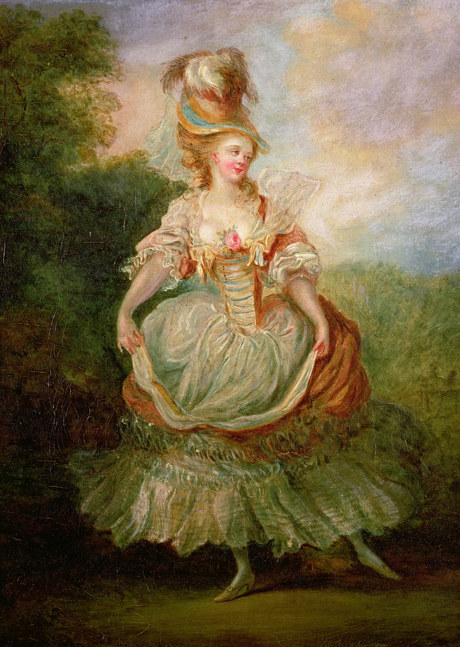 Dançarino com um Decolletage Rose de Jean Frederic Schall