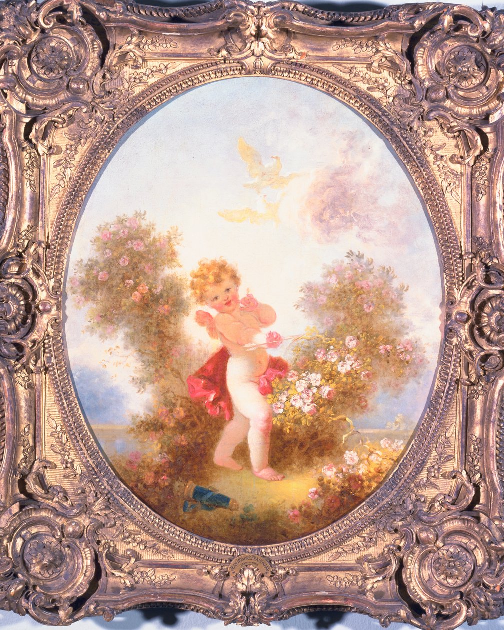 Cupido entre rosas, ou ame a sentinela, c.1775 de Jean Honore Fragonard