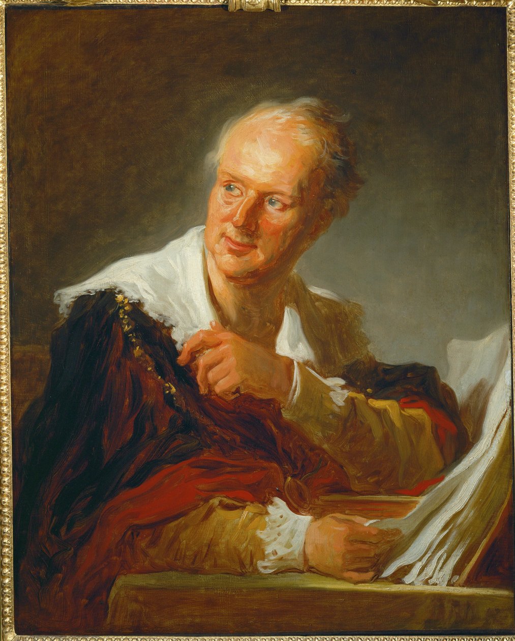 Denis Diderot, escritor, filósofo, cientista e escritor francês ... de Jean Honore Fragonard
