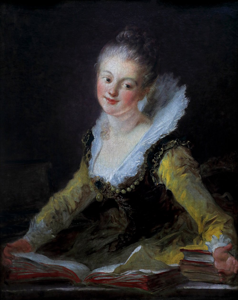 Figura de fantasia. Presumível retrato de Anne-Louise Brillon de Jouy de Jean Honore Fragonard