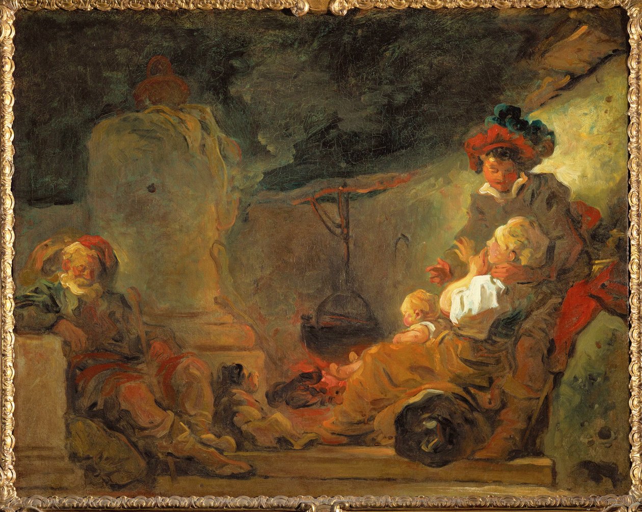 O sonho do mendigo ... de Jean Honore Fragonard