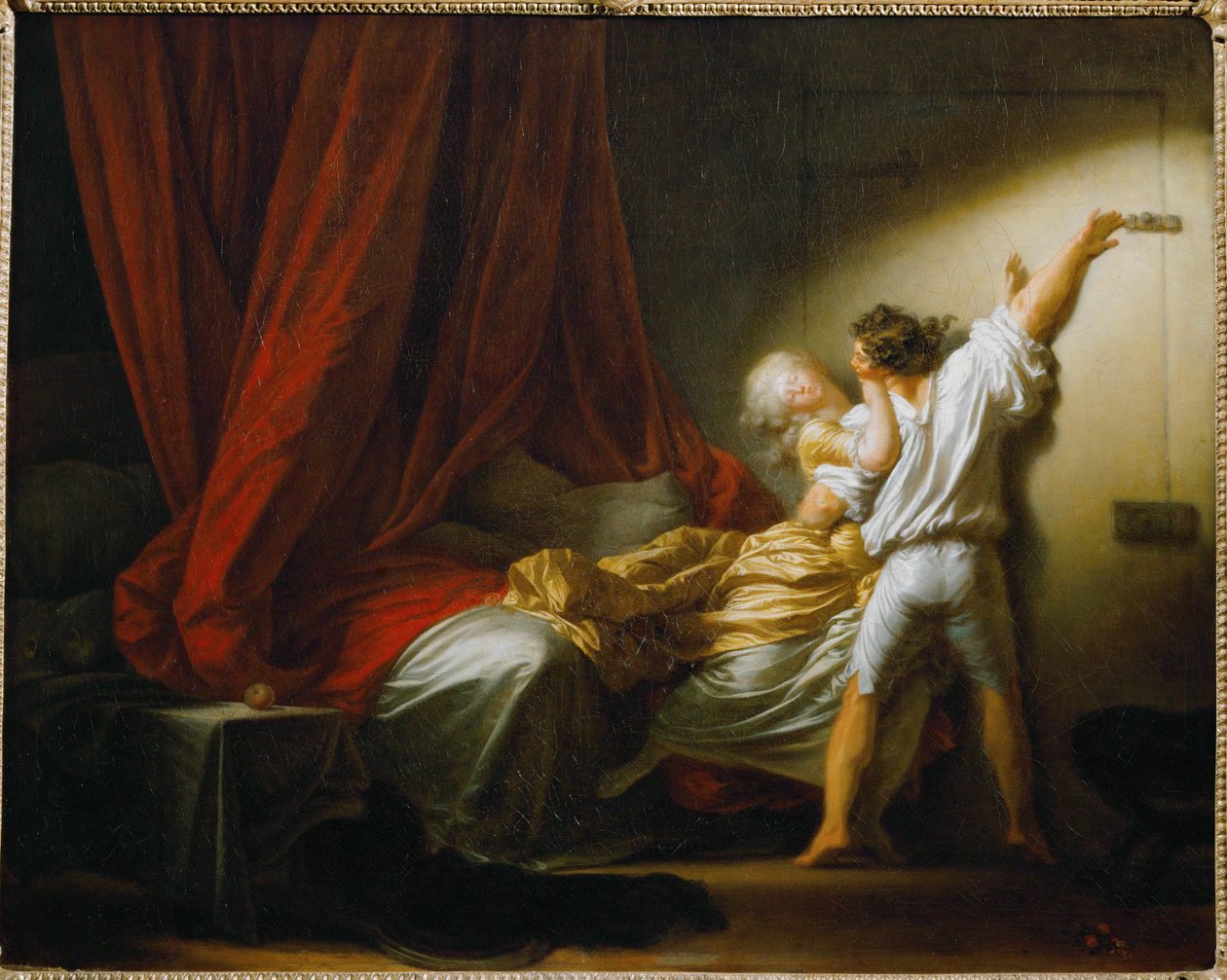 Le verrou - O parafuso c.1777 ... de Jean Honore Fragonard
