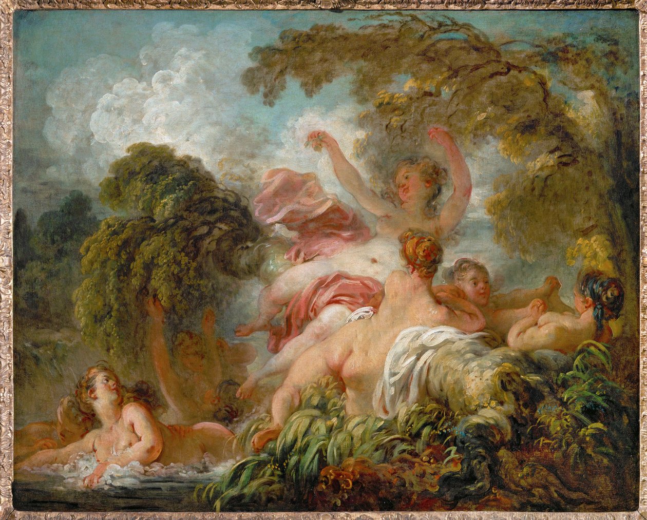 As banhistas. As banhistas ... de Jean-Honore Fragonard
