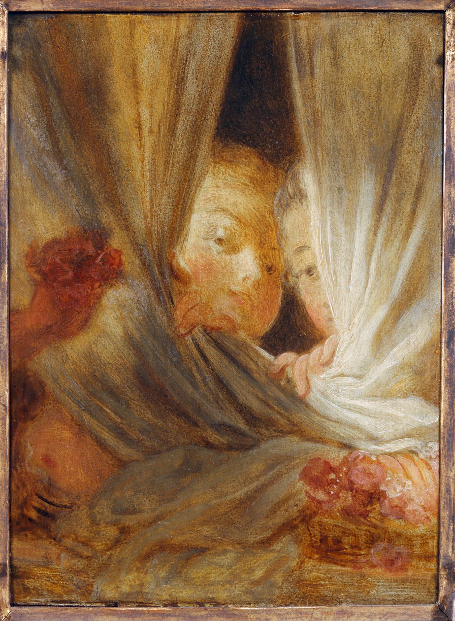 Les curieuses - Duas raparigas curiosas ... de Jean Honore Fragonard