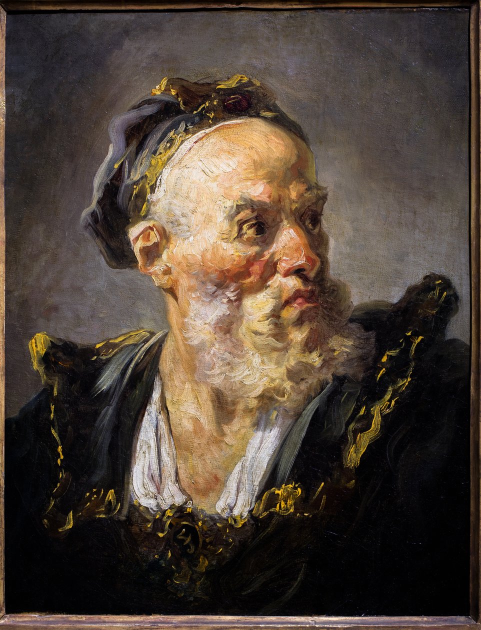 Cabeça de velho de Jean Honore Fragonard