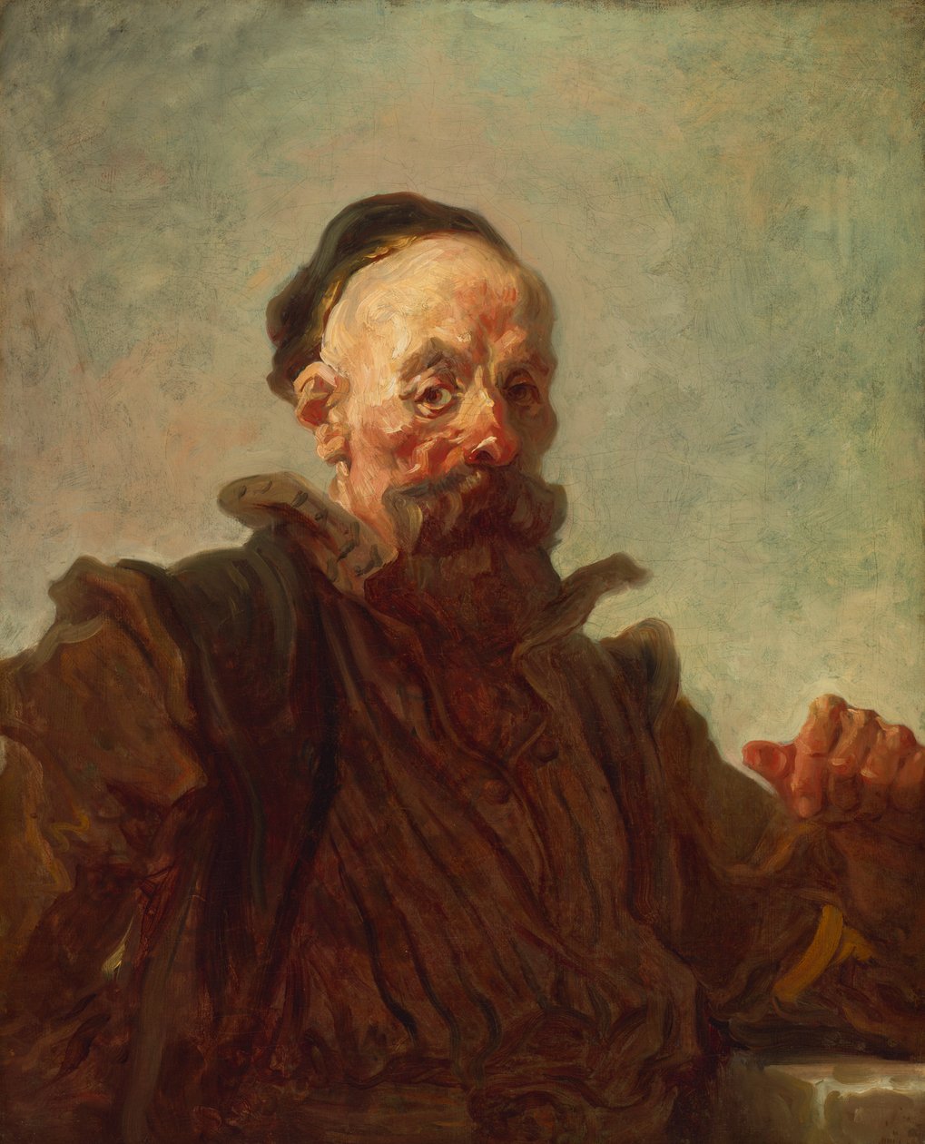 Retrato de um homem em traje de Jean-Honore Fragonard