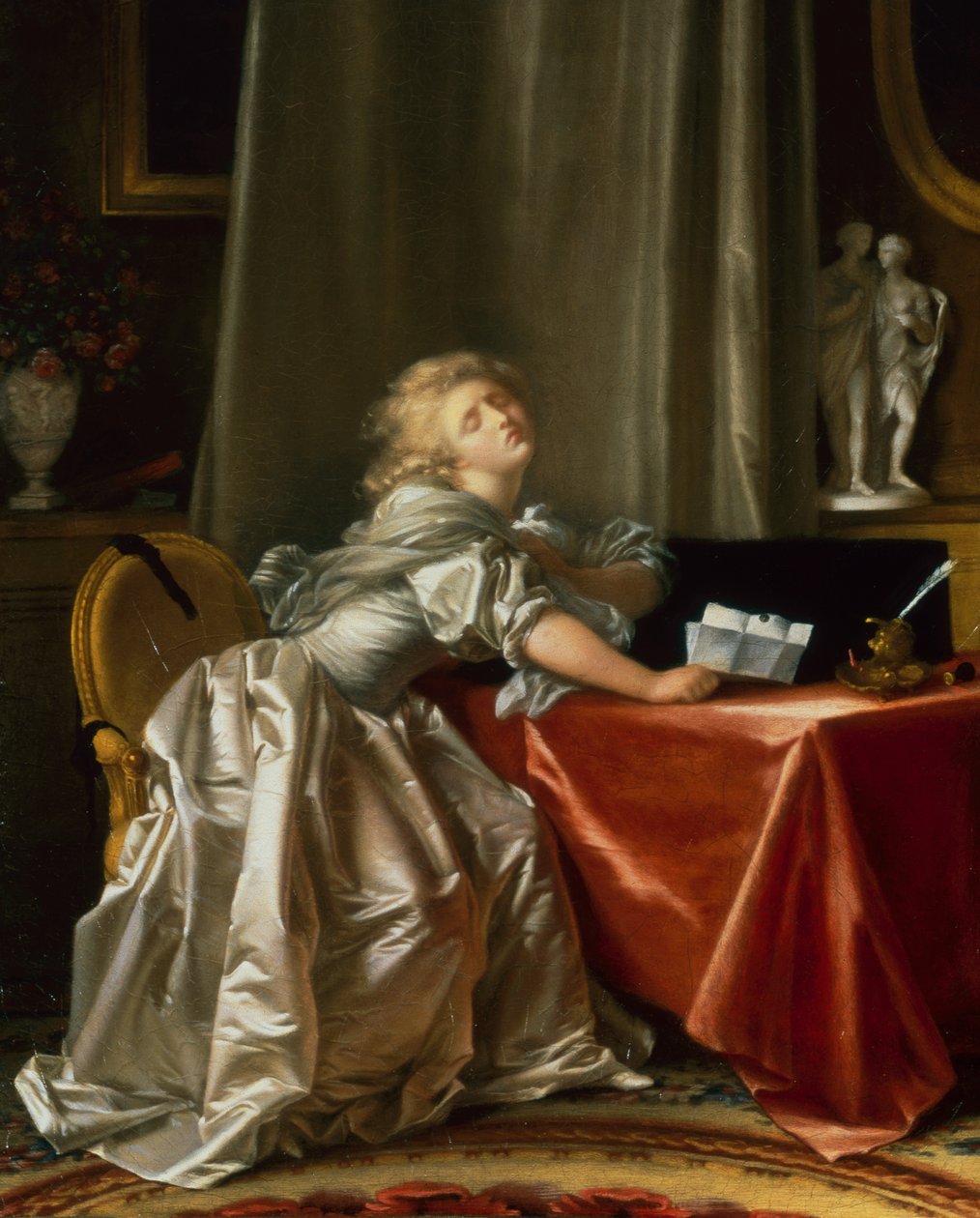 As más notícias (óleo sobre tela) de Jean Honore Fragonard