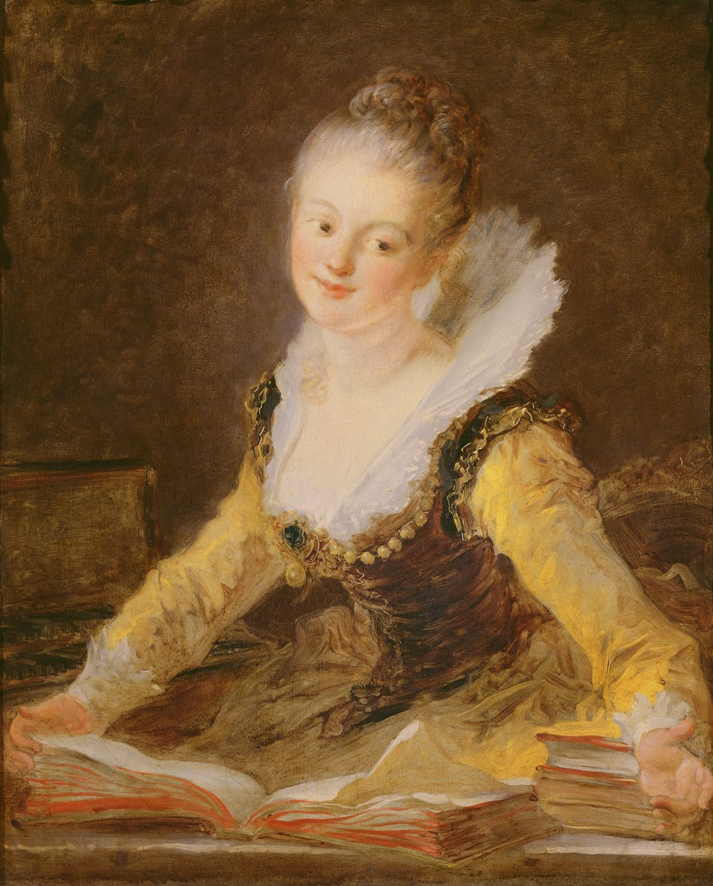 O estudo, ou a canção, c.1769 (óleo sobre tela) de Jean Honore Fragonard
