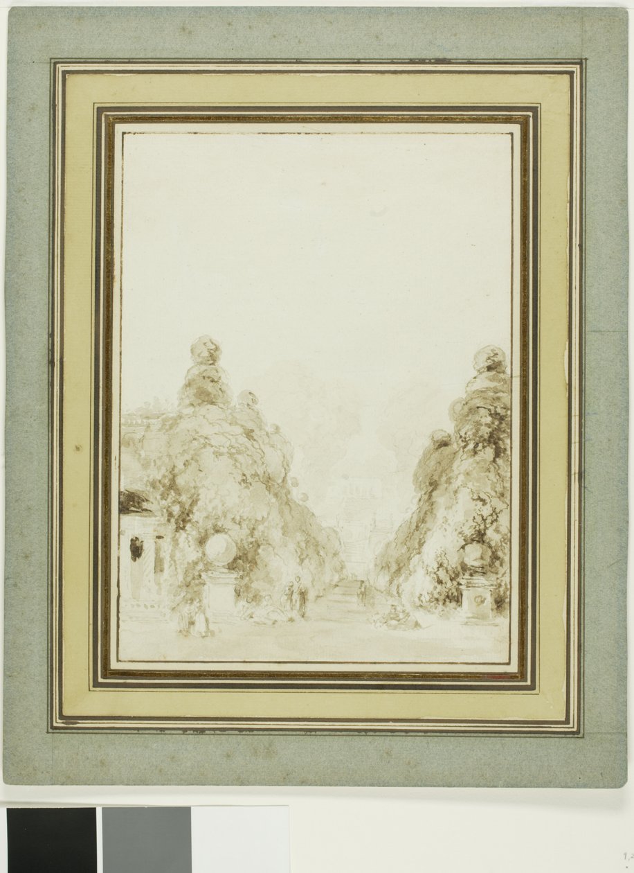 Vista do parque de Saint-Cloud de Jean-Honore Fragonard