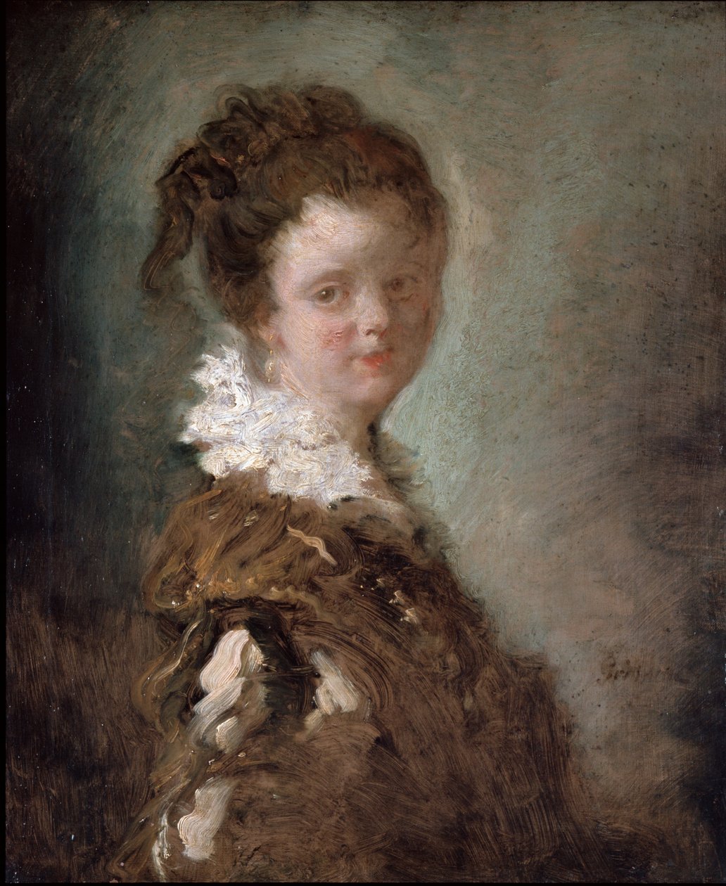 Mulher jovem de Jean-Honore Fragonard