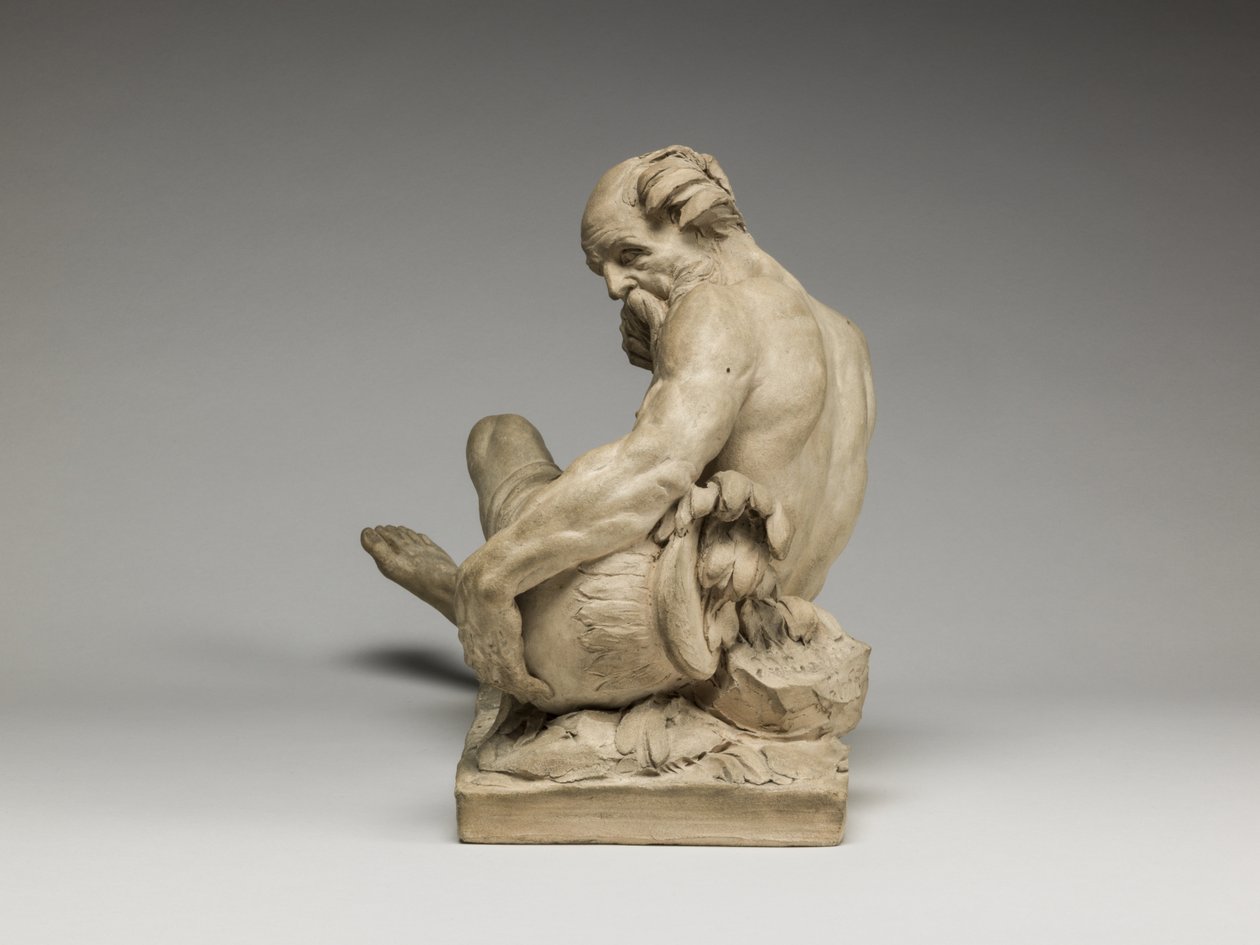 Deus do rio, 1755 (terracota) de Jean Jacques Caffieri