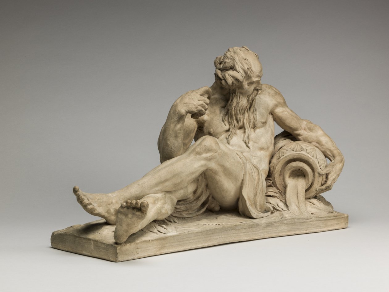 Deus do rio, 1755 (terracota) de Jean Jacques Caffieri