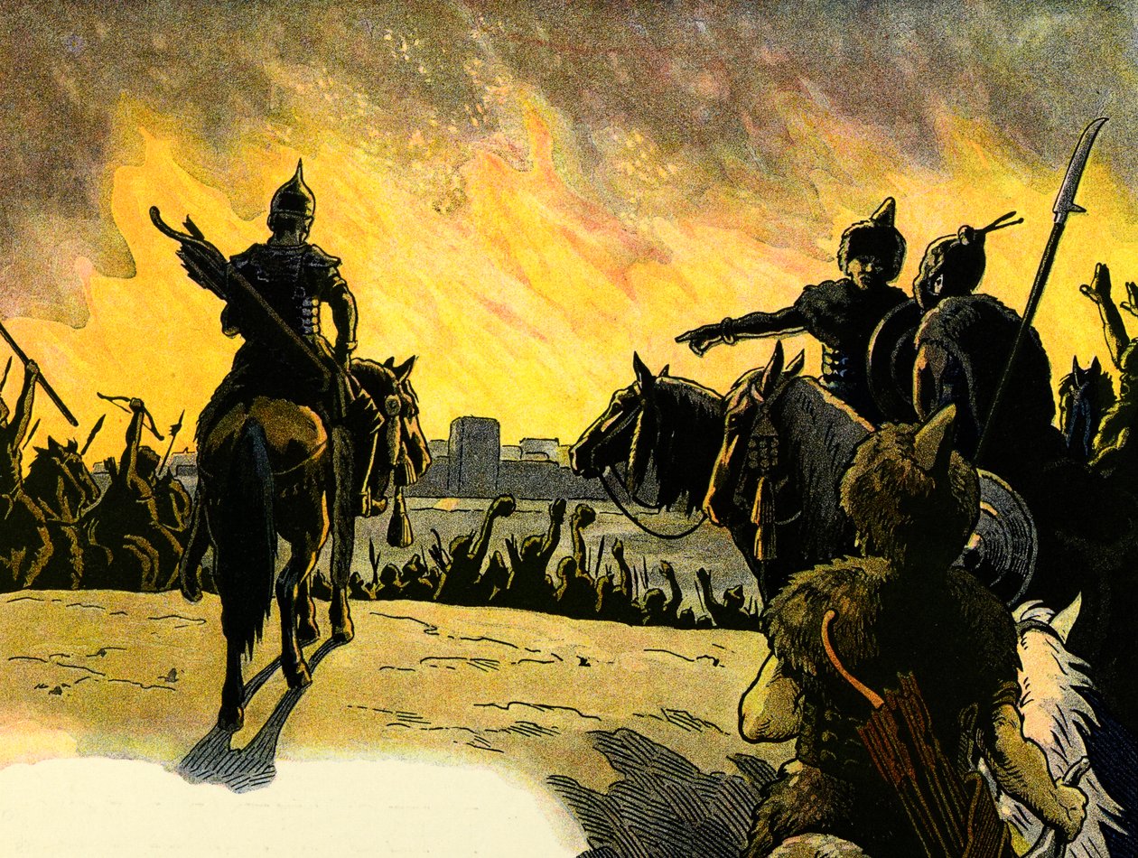 A história da Alsácia conta às crianças; Les huns; de Jean Jacques (1873 1951) Waltz
