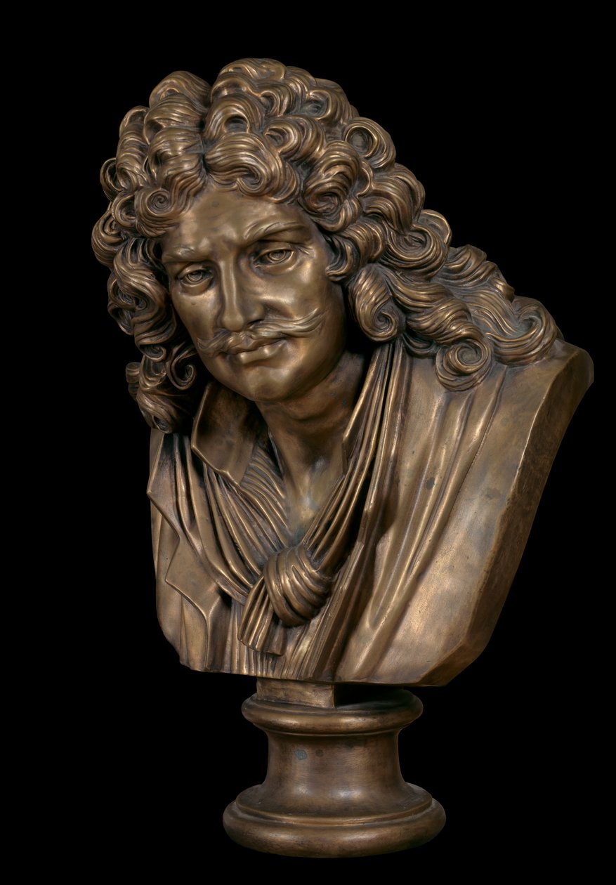 Busto em bronze de Molière de Jean Jacques Caffieri