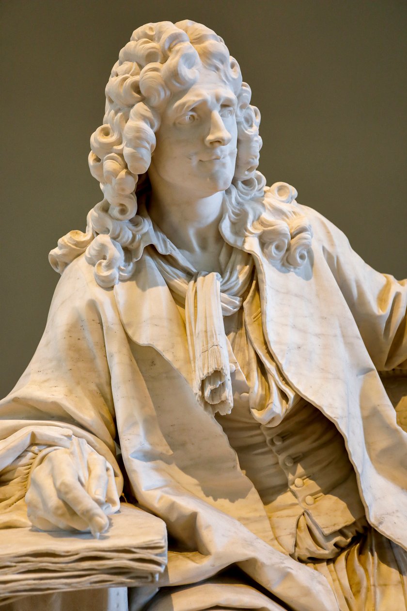 Jean Baptiste Poquelin conhecido como Moliere de Jean Jacques Caffieri