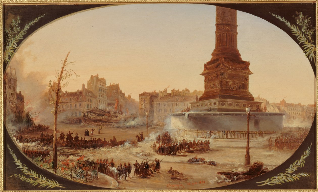La Place de la Bastille et la Barricade de l