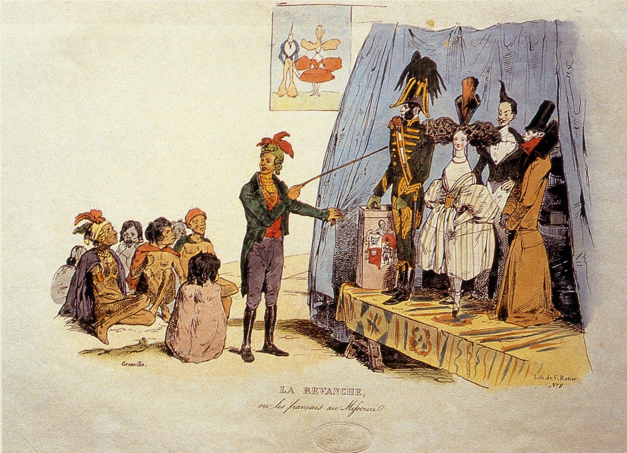 A vingança ou os franceses do Missouri, 1829 de Jean Jacques Granville